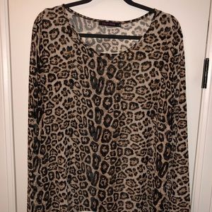 Crazy Train Layer Your Leopard Mesh Top